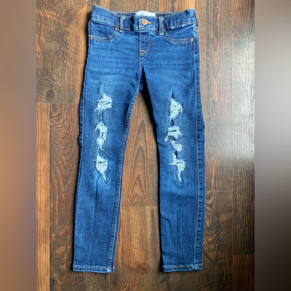 abercrombie kids- girls mid-rise pull on jean legging